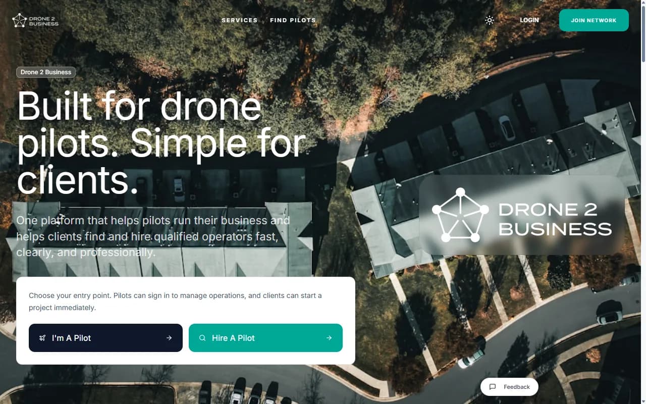 Drone2Business — website
